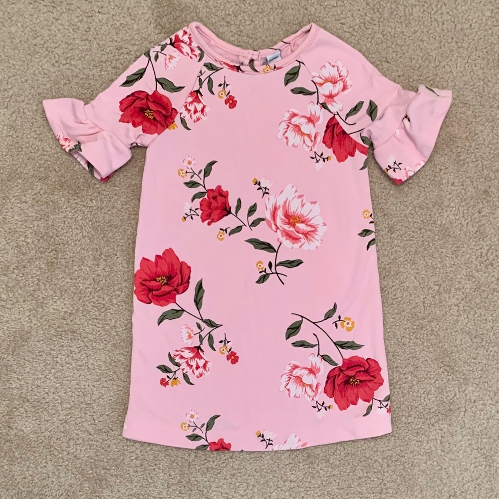 NWOT Old Navy Girls Floral Print Swing Dress; 4T